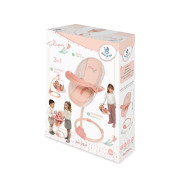 Multifunkční jídelní židlička a houpačka pro panenky 3 v 1 Tulipe DeCuevas