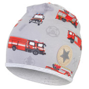 Čepice podšitá Outlast® - hasiči/pruh bílošedý melír