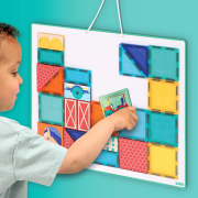 Magnetická stavebnice s tabulí Farma 27 ks Ludi