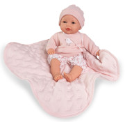 Mrkací miminko se zvuky a měkkým látkovým tělem 37 cm Bimba 14365 Antonio Juan