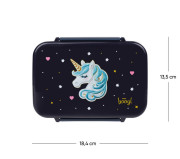 Box na svačinu s přihrádkami Unicorn Gold Baagl