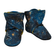 Capáčky barefoot Softshell Galaxie modré