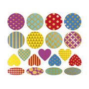 Samolepky Geometrické tvary 150 ks Janod