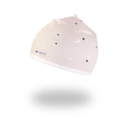 Čepice podšitá BIO Outlast® - béžová hvězdičky/bílá