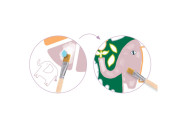 Malování s paletou Do džungle Djeco