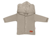 Bavlněná souprava pro miminko do porodnice Made with love, tm. béžová Baby Nellys