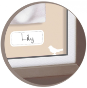 Dřevěný rámeček pro otisk My Baby Touch Double Brown Baby Art