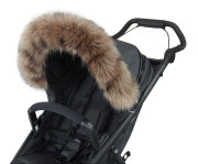 Univerzální kožešinový límec na boudičku kočárku 100 x 13 cm Emitex 