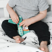 Plyšová hračka s pískátkem - Krokodýl, zelená Akuku