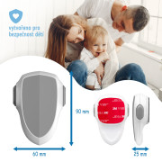 Bezpečnostní zámek na dvířka trouby, odolný proti teplu 1 ks Sipo