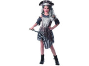 Šaty na karneval -  zombie pirátka, 120 - 130  cm