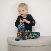 Dětské legíny Street graffiti - černé Esito