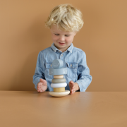 Nasazovací kroužky dřevěné Ocean Blue Little Dutch