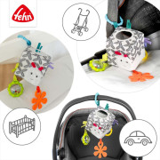 Aktivity kostka housenka DoBabyDoo Black & White Baby Fehn