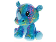 Nosorožec Star Sparkle plyšový modrý 37 cm sedící
