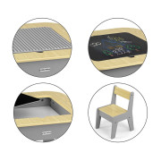 Dětský stůl a židle Olaf Blocks Dark Grey Milly Mally