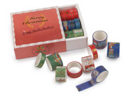 Vánoční ozdobná lepicí páska sada Washi