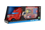 Auto kamion přepravník + auto 2 ks 28 cm na volný běh