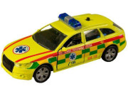 Auto záchranné zdravotné služby a policie