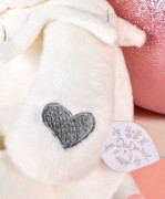 Dárková sada Plyšový medvídek s dečkou 30 cm šedý Doudou