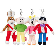 Sada Čtyřlístek 4díl. - plyšový přívěsek na karabince