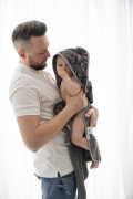 Dětská osuška s kapucí Maxi print 100 x 100 cm Babymatex