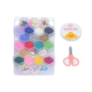 Korálky set + provázek + nůžky + zapínání