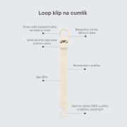 Klip na dudlík Loop Bibs