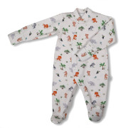 Kojenecký overal na spaní Safari Bílá Esito