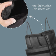 Odpadkový koš do auta vodotěsný s víkem black Zopa