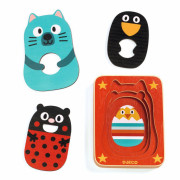 Djeco Třívrstvé puzzle Max & Co