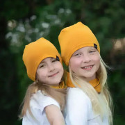 Jarní čepice BIO Galaxie - okrová Esito 