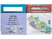 Malování vodou Vlaky