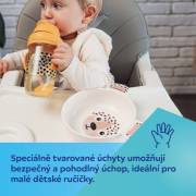 Miska s ušima a přísavkou BabiesBoo 400 ml béžová Canpol babies