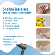 Ochrana rohů a hran O-profil, sada 12 ks transparentní Sipo