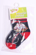 Kojenecké ponožky bavlna KIKKO 0 - 6 m AUTO červeno-modré typ 1