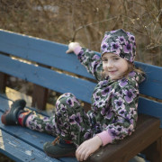 Dětské tepláky EasyFit Purple flower zelené 