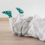 Dětský Tunel Recycled Checkerboard Beige 3 SPROUTS 