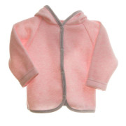 Kabátek svetrovina s kapucí MKcool Růžový