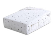 Mušelínové prostěradlo Design s gumou 60 x 120 cm BabyMatex