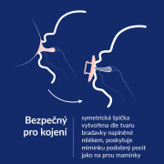 Dudlík svítící silikonový dynamický Prime 6-18 m 2 ks Ivory/Blush Lovi