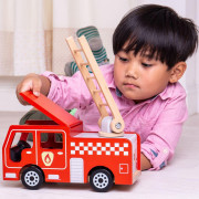 Dřevěné hasičské auto Bigjigs Toys