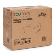 Dětský podsedák do auta ISOFIX i-Size s držákem na nápoje, pro výšku 125–150 cm šedý