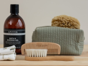 Dětský hřeben a kartáč dřevěný Little Ducth