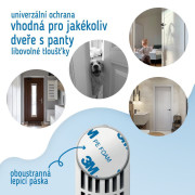 Dětská otočná zarážka do dveří s nastavením polohy 2 ks Sipo