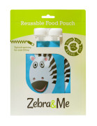 Kapsička na dětskou stravu pro opakované použití Zebra&Me 2 ks ZEBRA + ZEBRA