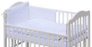 Dětská postýlka s kompletní výbavou Scarlett 120 x 60 cm - Měsíček - bílá
