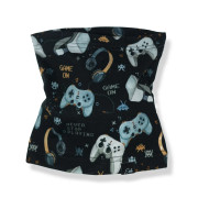 Bavlněný nákrčník Game on černý Esito