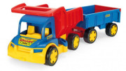 Auto Gigant Truck sklápěč + dětská vlečka 55 cm