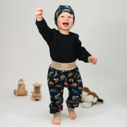 Dětské tepláky s vysokým pasem Chameleon - tmavě modrá Esito